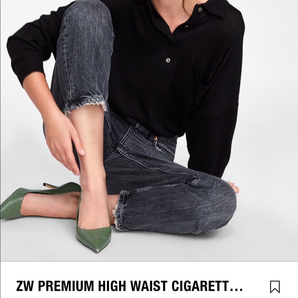 Zara woman high waisted premium jeans - Picture 4 of 8